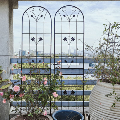 Versatile Metal Trellis For Outdoor Plants, Enhancing Garden Beauty