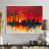 Toile encadrée flottée blanche