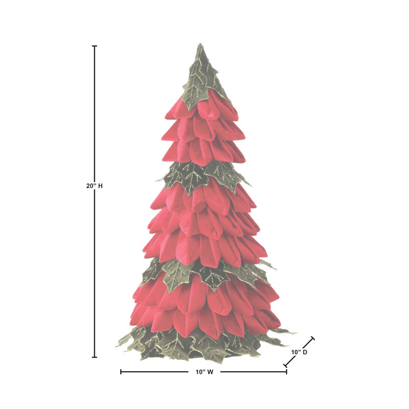 Arbre à feuilles de houx, H 20 po x l 10 po x P 10 po