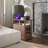 End Table With Charging Station, Narrow Side Table With USB Ports And Outlets, Small Table With Hidden Storage And Open Shelf For Living Room