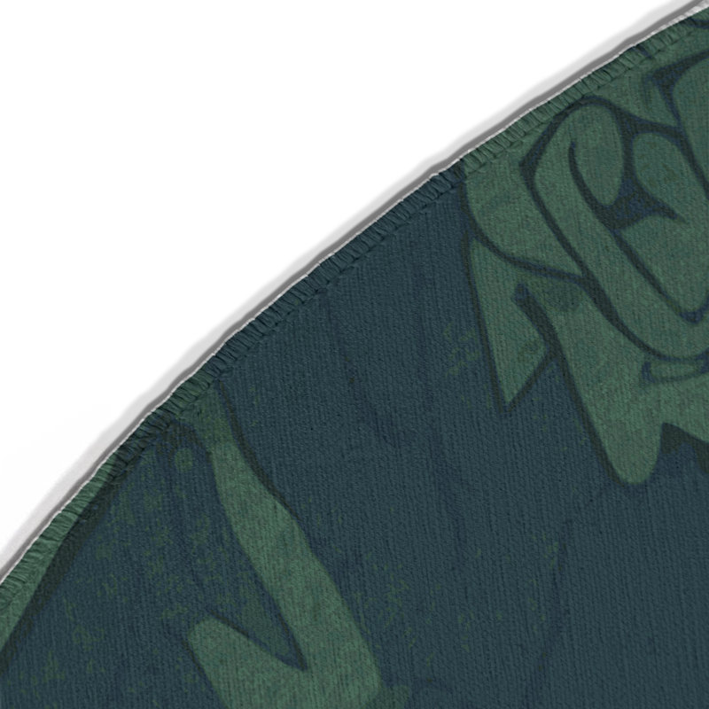 Radiant Shrine Indoor And Outdoor Area Rug, Round 5'