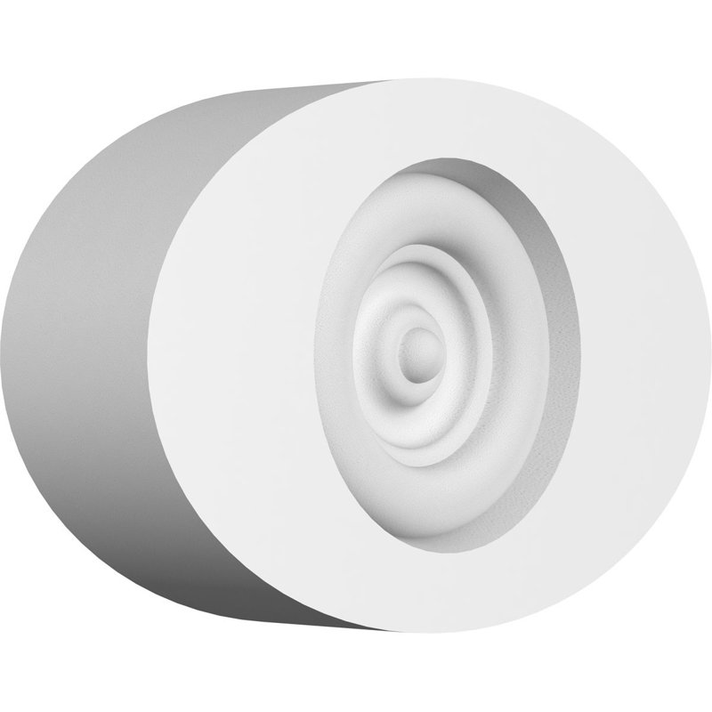 Rosette standard standard avec bordure carrée (paquet de 4), H 2,75 po x l 4 po x P 1 po