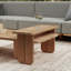 Hudson 31" Teak Wood Outdoor Coffee Table In Natural Tone