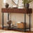 43.3" Wide Modern Console Table with Fluted Drawer Fronts, Wooden Sofa Table with 2 Drawers, Entryway Table for Hallway & Behind-Couch Storage-906921154