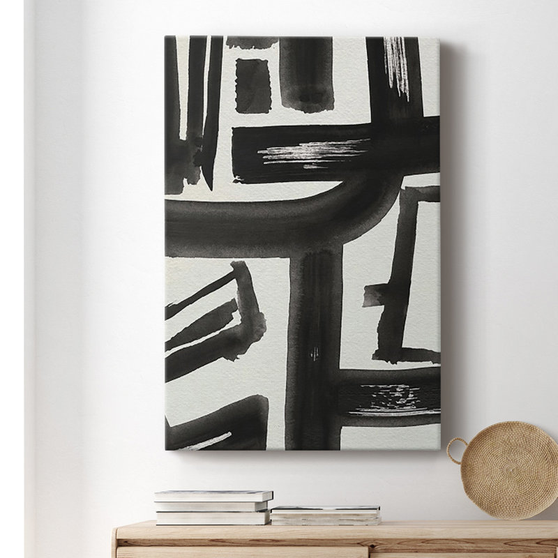 «Inkwell Intersect II», reproduction encadrée de qualité supérieure - prête à être accrochée, H 18 po x l 12 po x P 1 po