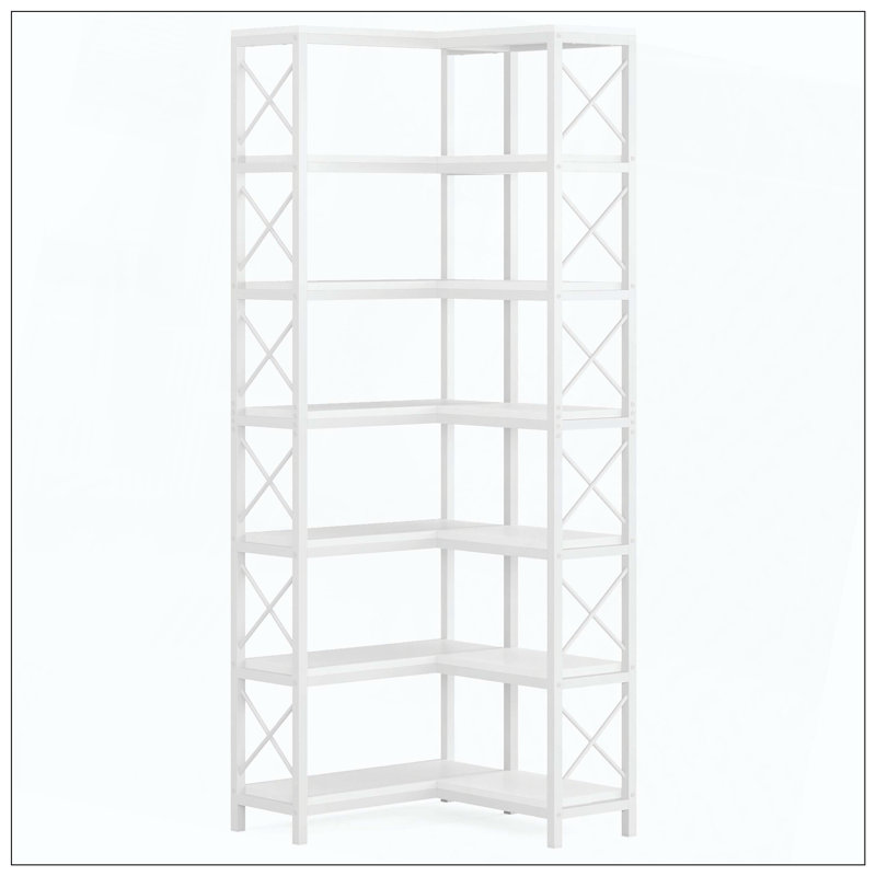 Bibliothèque de rangement 7 niveaux, Blanc