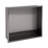 17'' W x 15'' H Bathroom Shower Niche, Stainless Steel Rectangular Wall Niche, Gunmetal Black