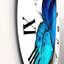 Vibrant Blue Butterfly - horloge murale moderne-60282057