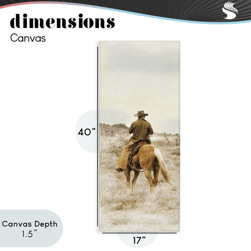 «Wild Wrangling Cowboy», conception de Marcus Prime, H 40 po x l 17 po