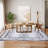Machine Washable 8x10 Area Rug Non Slip Rug Vintage Distressed Foldable Rugs Stain Resistant Carpet for Bedroom Living Room Office-125821344-125821345