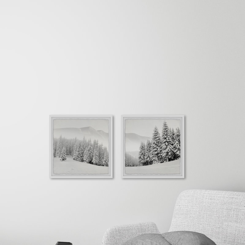 Hello Winter Diptych, H 12 po x l 12 po x P 1,5 po