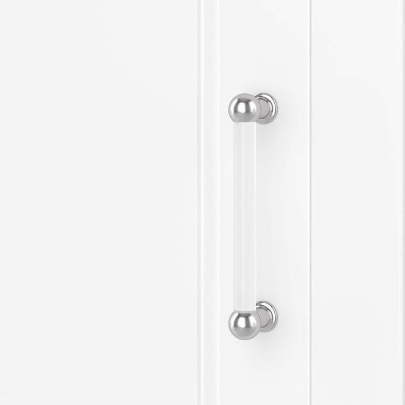 Grande armoire de rangement pour salle de bain, armoire de rangement autoportante avec quatre portes de taille différente et tablette réglable, conception à étagère de porte, panneau de fibres à densité moyenne avec finition peinte