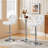 Adjustable Modern PU Leather Swivel Bar Stools with Backrest-105348913