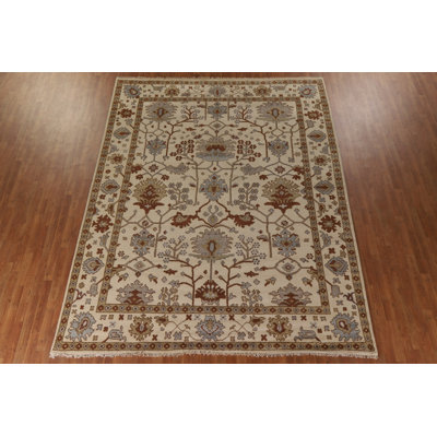 All-Over Floral Oushak Oriental Area Rug 9x12