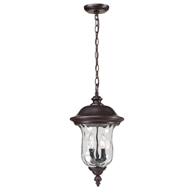 Lanterne suspendue d'extérieur 2 lumières Antkeo, Bronze