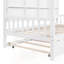 Lit simple en bois avec lit gigogne et tablette, pour les chambres d'enfants et les solutions d'économie d'espace.-120856513