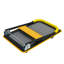 Chariot à plat robuste de 330 lb - roues pivotantes à 360 °, chariot à poussoir pliable pour entreposage / chargement (jaune)-119715959