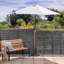 Wooden Garden Parasol & Base - 2.7m-62410666-62410667