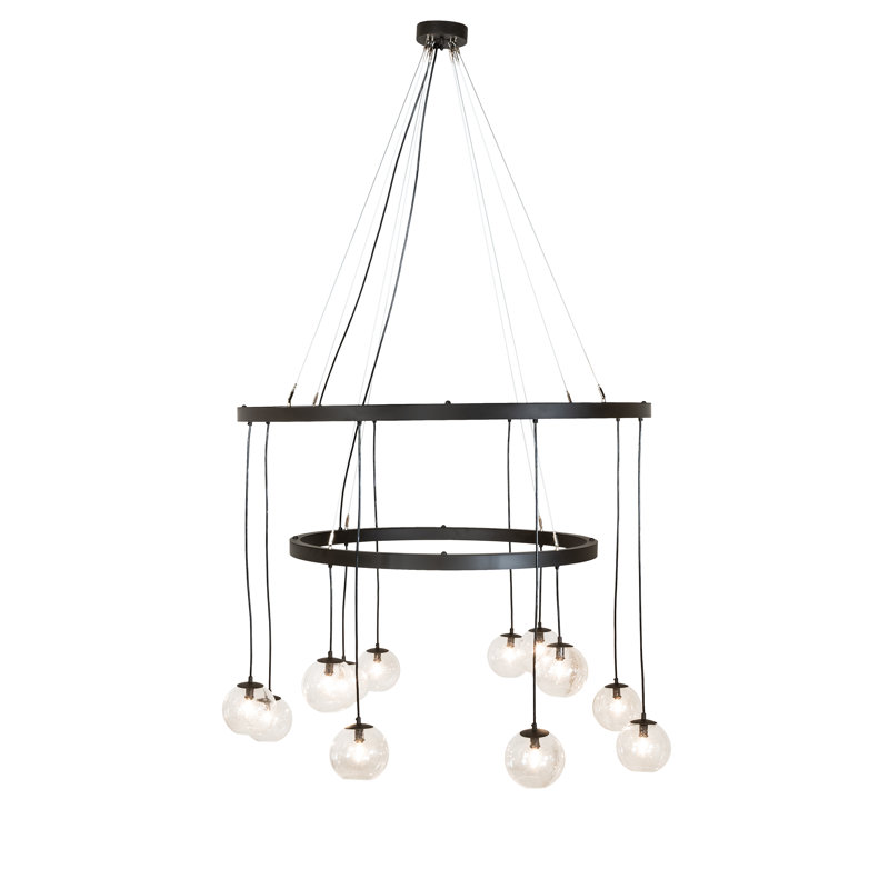 Lustre 12 lumières à 2 niveaux Bola