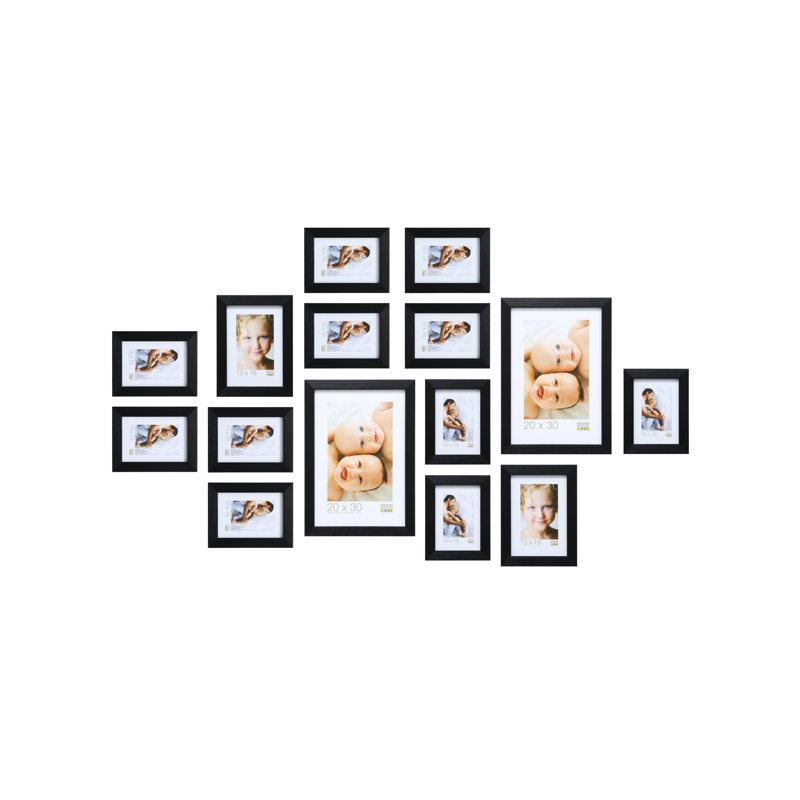 Carrollton Picture Frame - Frames Included: 15, Black