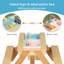 Table de pique-nique en bois sable et eau pour enfants avec parasol, table de jeu pour l'extérieur