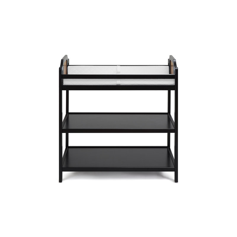 Brees Changing Table, Black/Brownstone
