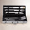 Ensemble d'outils de barbecue en acier inoxydable Berghoff Essentials Cubo 6Pc 18/10 avec boîtier en métal