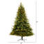 Green Lighted Artificial Fir Christmas Tree-280455980