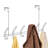 iDesign Classico Steel Over-The-Door 12-Hook Storage Rack - 18.75" x 5" x 10.75", Chrome