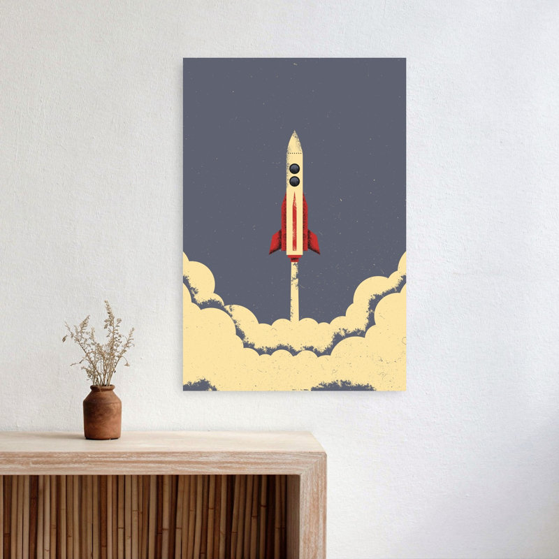 Reproduction d'art mural rétro rétro, 24" H x 16" W