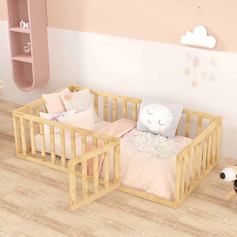 Lit simple en bois Fanelle