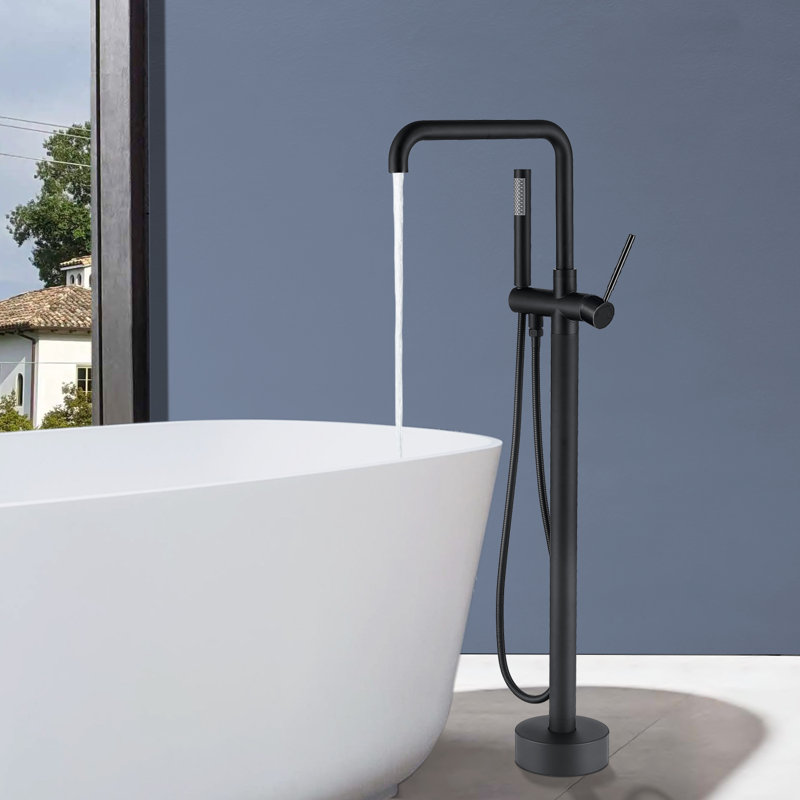 Floor Tub Spout, Matte Black