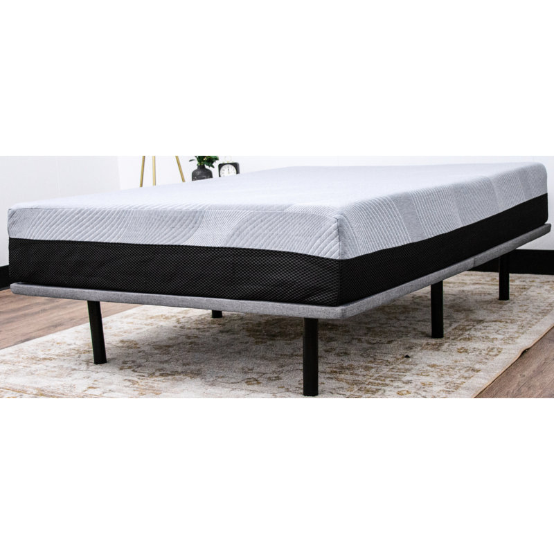 Plateforme tapissier très grand X Series - revêtement gris, 6 pieds réglables, capacité de 1000 lb, acier, fondation facile à assembler de conception moderne, pieds réglables, contreplaqué, pliable