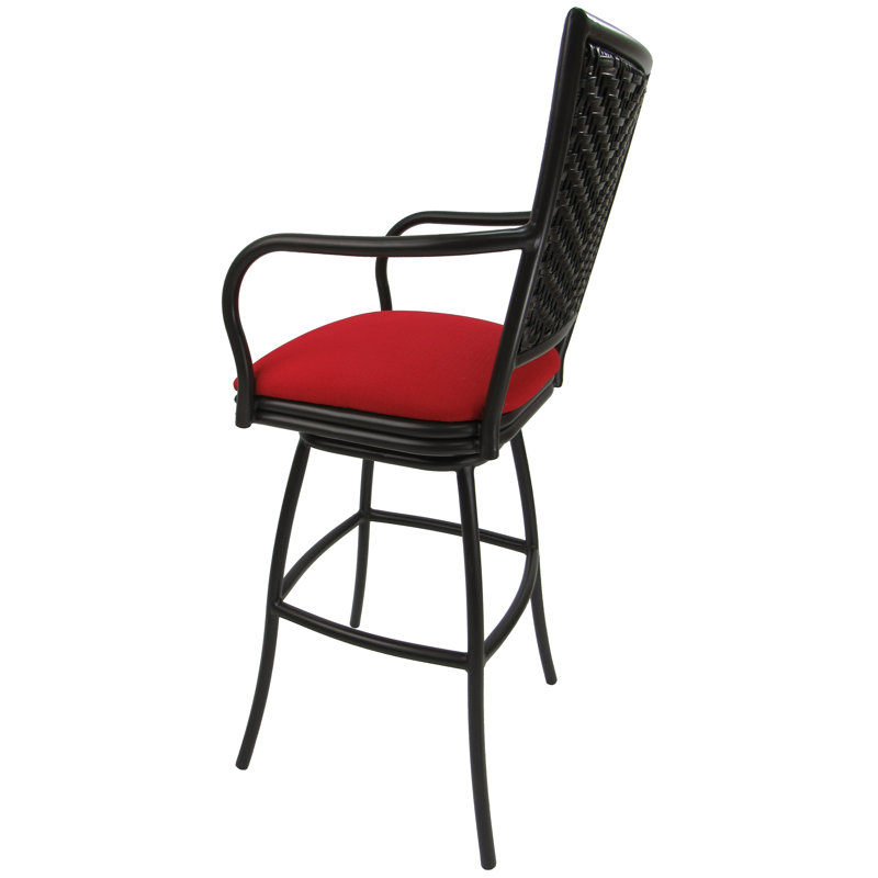 Tabouret de bar 34 po, Lin rouge