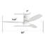 Ventilateur de plafond intérieur / extérieur 52 pouces