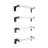 4Pcs Wall Mounted Ladder For Home Safety