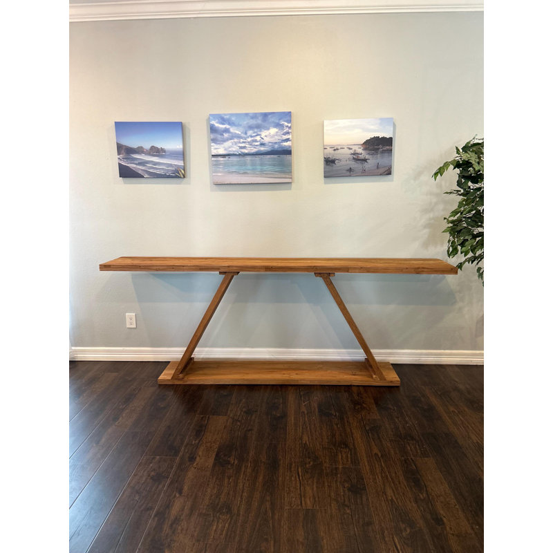Reclaimed Teak Console Table, 31" H x 47" W x 16" D