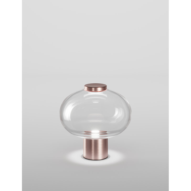 Riflesso LED Table Lamp, 14" H x 14" W x 14" D, Crystal Transparent