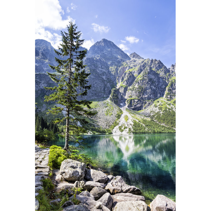 Morskie Oko Lake - Wrapped Canvas Print, 46cm H x 30cm W x 3.8cm D