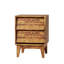 Ensemble de 2 tables de chevet rétro style Mid-Century moderne - Fabrication en panneau de fibres à densité moyenne | Tables d'appoint de chambre à coucher-1767664527