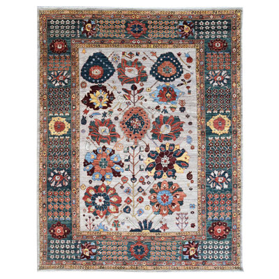 Tapis gris nouvel âge New Turkmen