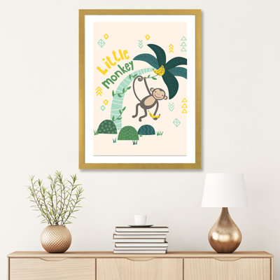 " Little Monkey II " Graphic Art Print