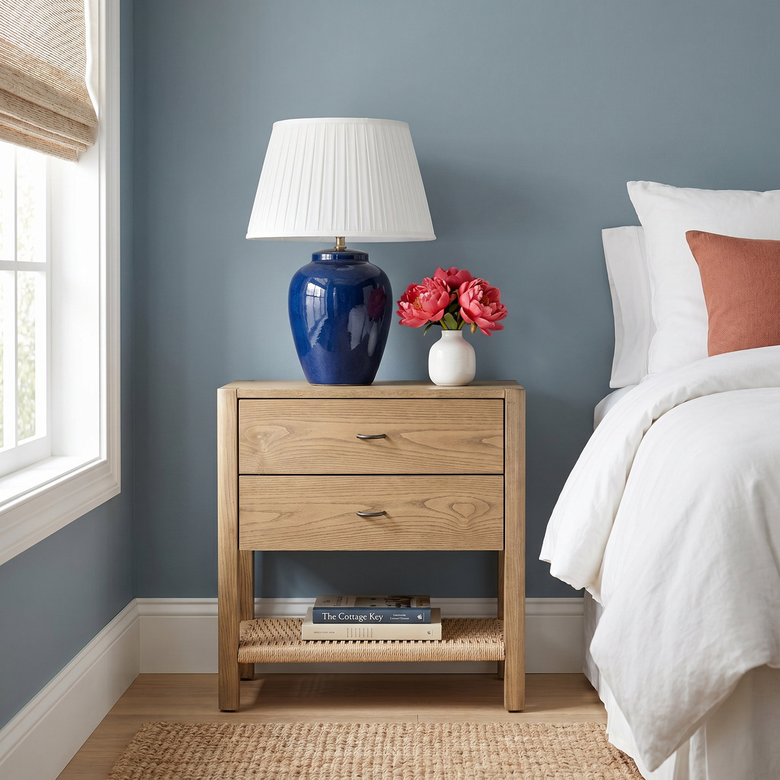 Deirdre Woven Nightstand, Dune Ash