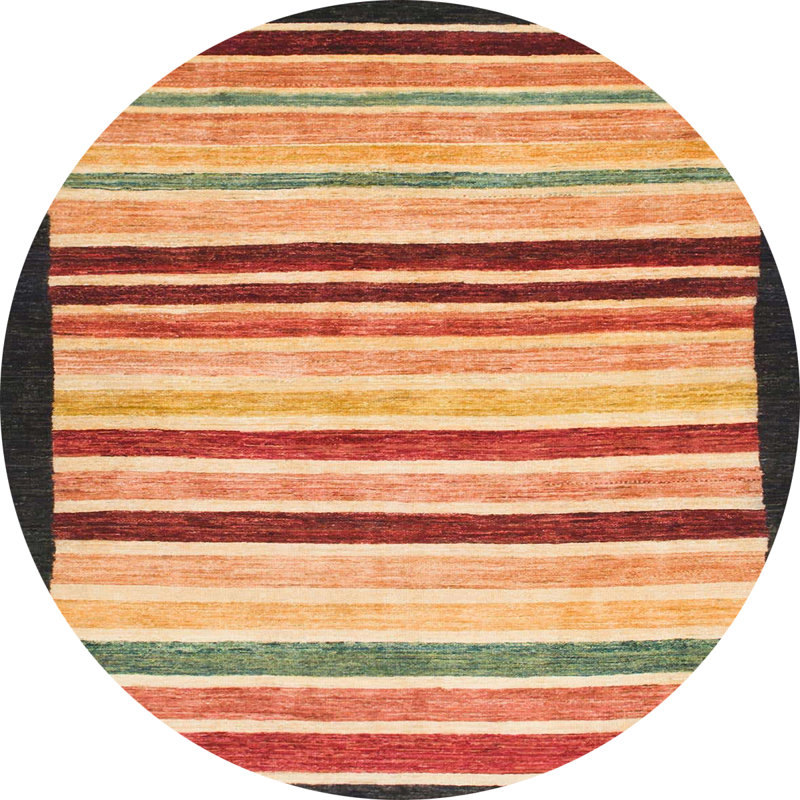 Abstract Indoor Rug, Round 8'