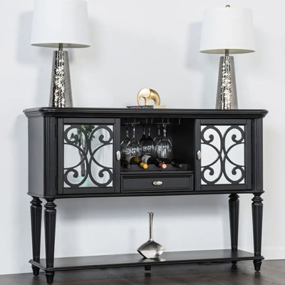 60.4"W Glam Server, Black