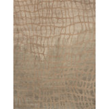 Hand Knotted Geometric Area Rug in Straw