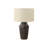 Kipo 28 Inch Table Lamp, Black Textured Ceramic Base, Fabric Shade-116808994-116808992