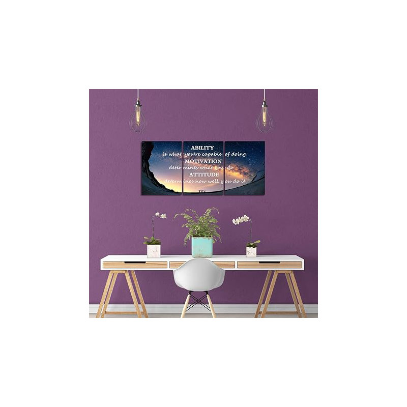 Motivation, citations, art mural sur toile