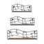 Maconay 3 Piece Accent Shelf
