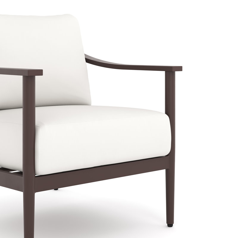 Ensemble de conversation d'extérieur en oléfine 4 pièces Lorence, Beige